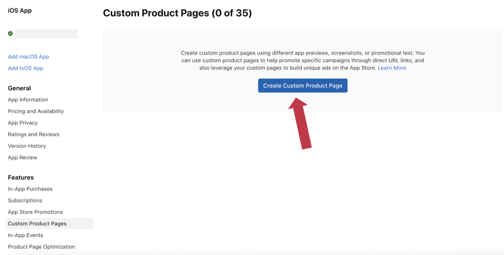 custom product pages setting up